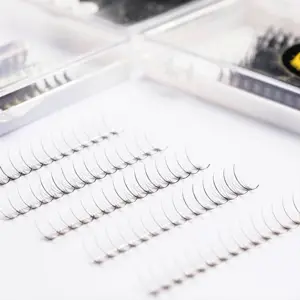 10D soft black eyelashes connecting the top layer of yarn spread evenly and wide to fill the defects when connecting to the eyes