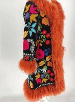 Manteau Kimono Brodé Suzani Style Bohème Européen Chic Boho Robe de Plage Longue Veste Femme Vintage Veste Marocaine Femme