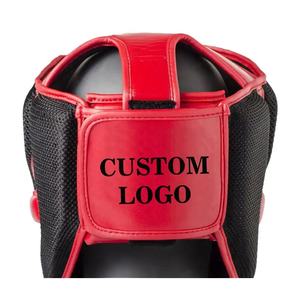 ชุดป้องกันศีรษะสำหรับผู้ชายและผู้หญิงชุดป้องกันชกมวยหนังคุณภาพสูงออกแบบโลโก้ได้ตามต้องการ - Product Image 5