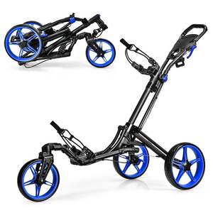 Carrito de Empuje de 3 Ruedas Slickblue de Alta Calidad con Mango Ajustable °   Ruedas Giratorias, Diseño Plegable - Product Image 2