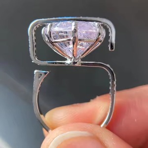 9ct Chic Oval Cut Original Moissanite Diamond Ring 925 Silver Solitaire Ring Anniversaire Gift Propose Surprise Gift Fine Rings - Product Image 5