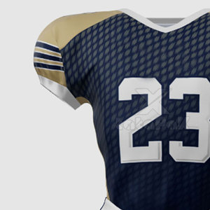 ชุดยูนิฟอร์มอเมริกันฟุตบอลผู้ชายแบบสั่งทำพิเศษ ผ้าสแปนเด็กซ์/โพลีเอสเตอร์คุณภาพสูง ระบายอากาศได้ดี พิมพ์ลาย  ไซส์ใหญ่ แขนสามส่วน - Product Image 6