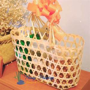 Paniers cadeaux en bambou tissés à la main Option de présentation élégante réutilisable et biodégradable pour la vente en gros de l'artisanat en bois du Vietnam - Product Image 2