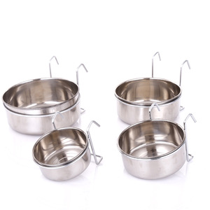 Round Stainless Steel <strong>Crate</strong> Non Slip Household <strong>Dog</strong> Cat Food <strong>Water</strong> <strong>Bowl</strong> Large Small Puppy Feeder Pet <strong>Bowl</strong> - Product Image 1