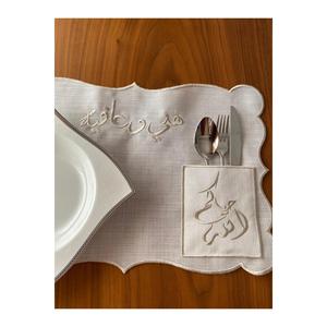 Arabico scritto americano tovaglietta con supporto cucchiaio Set di 6 - Product Image 5