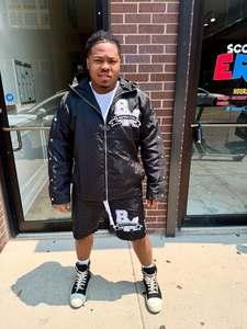 Custom Made Men's Summer Short Set Polyester Nylon Windbreaker with Zip Plus Size Printed Sweatsuit Tracksuit for Men - Product Image 3