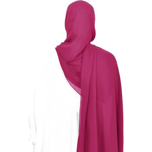 ฮิญาบผู้หญิงมุสลิมสีพื้นสวมใส่สบายดีไซน์ล่าสุด - Product Image 3