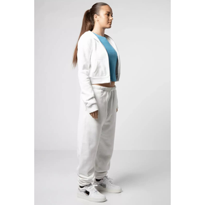 Combinaison de jogging en coton polaire pour femmes-Automne-Sweat à capuche décontracté-Veste et pantalon large-Survêtements-Ensemble deux pièces pour femmes - Product Image 4
