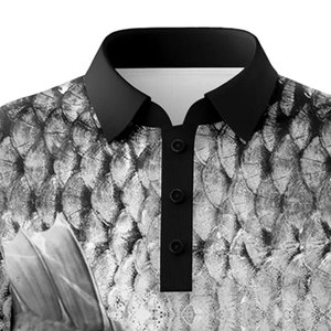 เสื้อตกปลาของผู้ชายแห้งเร็วสีทึบระบายอากาศได้ดีทนทานปรับแต่งได้ - Product Image 3