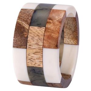 Thème moderne et tendance Rond de serviette Design de table Porte-serviettes avec plusieurs finitions Design en bois Rond de serviette Meilleur - Product Image 2