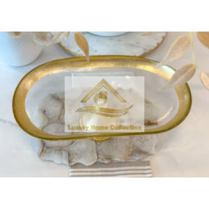 Cuenco de Metal de estilo increíble, forma redonda con soporte en forma de rama de árbol para colgar vajilla, cuenco para servir postres, Color dorado - Product Image 4