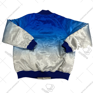 Phi Beta Sigma Fraternity Veste en satin ombré brillant Multicolore Tie-dye Dégradé - Product Image 3