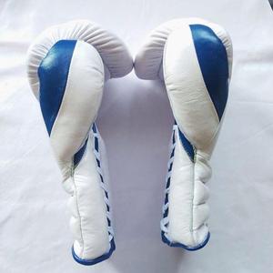 White Boxing Gloves Artificial Cowhide Leather Gloves Boxing <b>Boxer</b> Kickboxing Gloves - Product Image 2
