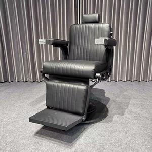 Nouvelle chaise de barbier commerciale moderne, mobilier de salon en métal, simili cuir avec pompe hydraulique robuste et repose-pieds réglable - Product Image 6