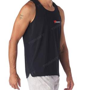 Wholesale Custom logo Cotton Running Singlet Muscle Athletic Shirts <b>Sleeveless</b> Fitness Wear Workout Men Gym Tank <b>Top</b> for Men - Product Image 6