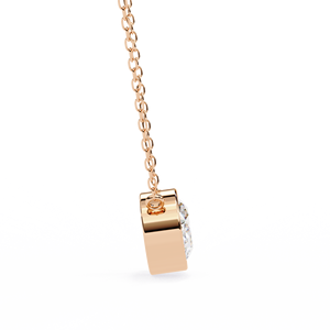 1CT D Color VVS Collar con colgante de diamante con certificado Clásico 18K Collar de joyería de oro blanco y encanto - Product Image 3