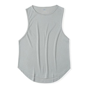 2025 Summer Collection <b>Men's</b> Plus Size Casual <b>Vest</b> Bodybuilding Tank Tops Black <b>White</b> Gray-New Sleeveless Singlets Washed - Product Image 5