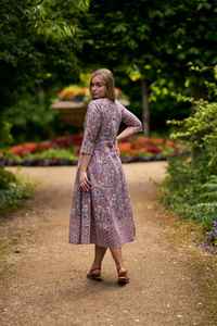 Vestido Boho Floral Serena Azul Lila Moda Ética - Product Image 3