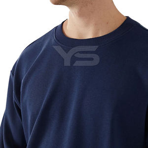 Sudadera de lana de algodón con logotipo de serigrafía personalizado Patrón sólido Plain Dying para la temporada de invierno Precio al por mayor - Product Image 3