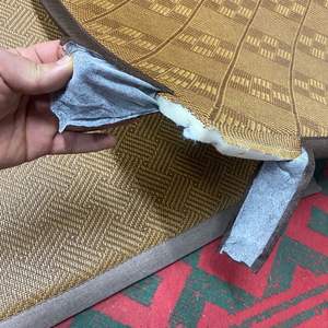 Estera para dormir de suelo de bambú natural Plegable ligera Diseño de alfombrillas y almohadillas para adultos - Product Image 2