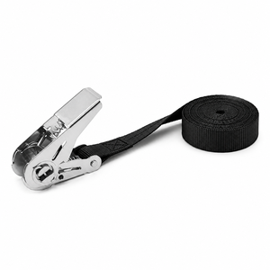 Sangles d'arrimage à cliquet en polyester de 25 mm, sécurité des marchandises, résistance à la rupture de 800 kg, longueur de 3 mètres, marque Provina, certifiées CE - Product Image 1