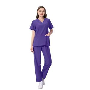 Uniformes médicaux de gommage pour femmes haut uniforme d'infirmière pour le service OEM d'hôpital - Product Image 6