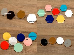 Pomo de puerta de armario de cocina redondo colorido de madera tiradores de cajón decorativos hechos a mano para armarios, armarios, herrajes para muebles - Product Image 5