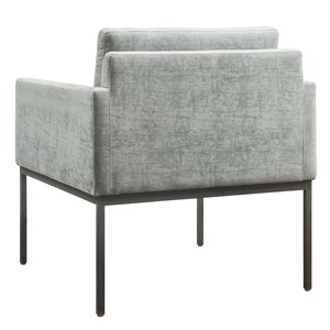 GSD68041 Single Premium Armchair 12 Square Iron Legs Upholstered with Artificial Leather Square One <b>Seat</b> <b>Sofa</b> Set - Product Image 3