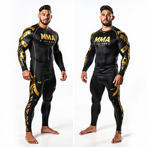 Premium Custom BJJ Rash Guards Durable Impresión sublimada MMA Rash Guards Perfecto para entrenar Sparring y Gym - Product Image 2