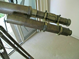 Dernière Arrivée Traditionnel Nautique Antique Laiton Télescope Sculpté Trépied Stand Home Decor Modèle Indien Exportateurs Bas Prix - Product Image 3