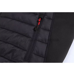 เสื้อแจ็คเก็ตบอมเบอร์บุผ้านวมแบบมีฮู้ดสำหรับผู้ชายไซส์ใหญ่ กันลม ระบายอากาศได้ดี ซิปแบบตั้ง  บุโพลีเอสเตอร์ อุ่นสบายสำหรับฤดูหนาว - Product Image 5