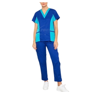 ชุดยูนิฟอร์มพยาบาลแบบใหม่สำหรับทุกเพศ |   ชุดสครับผ้าถักเนื้อนุ่มระบายอากาศได้ดี ผลิตจากผ้าฝ้ายผสมโพลีเอสเตอร์ สำหรับโรงพยาบาล |   ชุดพยาบาลแบบสั่งทำพิเศษ - Product Image 1