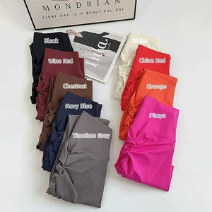 Leggings de Yoga para Mujer, Sólidos, de Spandex/Nailon, Cintura Alta, Transpirables, de Secado Rápido, Ligeros, hasta el Tobillo, para Fitness y Running - Product Image 4