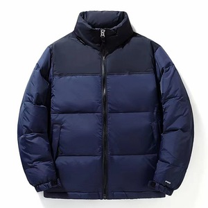 Veste matelassée personnalisée pour homme, manteaux en duvet fins avec col montant, fabricant de vestes matelassées personnalisées en gros, livraison DDP - Product Image 2