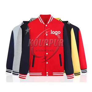 Chaqueta universitaria de alta calidad MOQ baja para hombres con mangas de cuero genuino Chaquetas universitarias ecológicas a precio al por mayor - Product Image 5