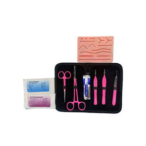 Étudiants en médecine chirurgie Suture Kit de pratique de formation Instruments en acier inoxydable Skin Pad pratique pour la formation des compétences médicales - Product Image 1