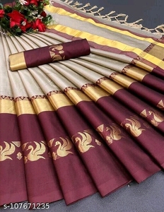 Latest Fashionable <strong>South</strong> Indian <strong>Pure</strong> Cotton <strong>Silk</strong> Woven <strong>Saree</strong> for Wedding &amp; Casual Wear Sari for Ladies Wholesale Exporter <strong>India</strong>