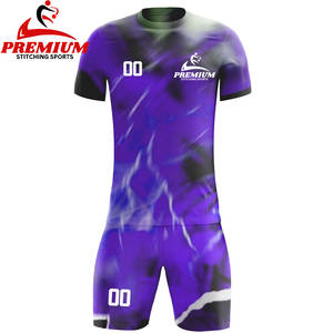 Venta caliente clásico personalizar fútbol Jersey Kits para niños uniforme de fútbol de rayas de alta calidad - Product Image 3
