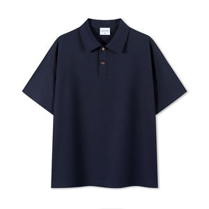 OEM 240gsm algodón tejido camisetas para hombres secado rápido verano manga corta logotipo personalizado impresión patrón sólido para Polo camiseta - Product Image 2