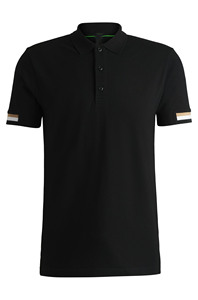 เสื้อเชิ้ตแขนสั้นผู้ชายพิมพ์ลายลำลองเนื้อนุ่มพิเศษจากโรงงานโดยตรง สวมใส่สบาย ผลิตจากผ้าฝ้าย 100% สีดำล้วน แห้งเร็ว - Product Image 5