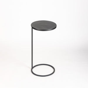 Table à boire Table d'appoint en métal Plateau rond Table de chevet en aluminium coulé à la main pour le salon et la chambre à coucher Meubles - Product Image 1