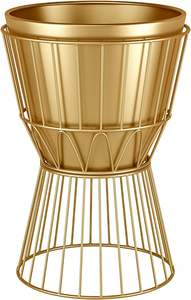 Maceta de oro Premium de precio al por mayor con soporte de metal desmontable recién lanzada para uso en jardín de la India - Product Image 6