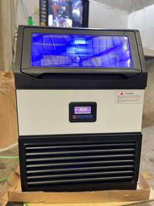 Máquina para Hacer Hielo Comercial al Mejor Precio del Mercado, Máquina de Hielo de Acero Inoxidable de 110 kg con Pantalla Digital y Luz LED - Product Image 2
