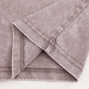 T-shirt léger lavé à l'acide en matériau respirant pour hommes Nouveau T-shirt élégant pour hommes - Product Image 5