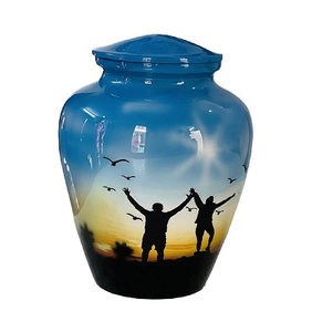 Urna Funeraria Azul Americana para Mascotas, Diseño Personalizado, Monumento Metálico, Suministros Funerarios para Cenizas de Adultos, Directo de Fábrica, de Primera Calidad, HHO - Product Image 3