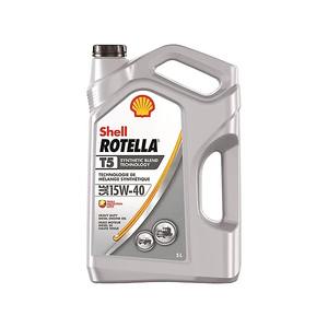 Shell Rotella T5 15W-40 Mezcla sintética Aceite de motor diésel Lubricante resistente para camiones Construcción y uso de flotas - Product Image 3
