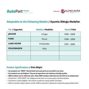 รีลแจ็คหน้าต่างด้านหน้าด้านหลังสำหรับโฟล์คสวาเก้นโปโลซ้าย - Product Image 2