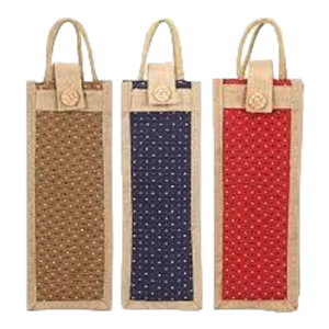 Bolsa para vino con mango de yute, superventas al por mayor, logotipo personalizado impreso, soporte para botellas dividido reutilizable respetuoso con el medio ambiente, correas de algodón - Product Image 2