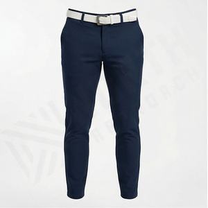 Cotton <b>Trouser</b> New Style Casual Chino Pants <b>Men</b> Essentials Classic Fit Stretch Golf Pant Business Formal Fashion Comfortable - Product Image 1