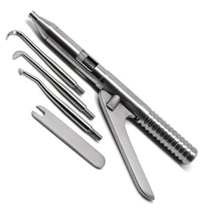 Removedor de Coronas Manual de Acero Inoxidable, Instrumento Dental con Palanca y Accesorios, Empuñadura Ergonómica, Herramienta Quirúrgica - Product Image 1